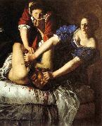 Artemisia gentileschi Judith Slaying Holofernes Spain oil painting artist
